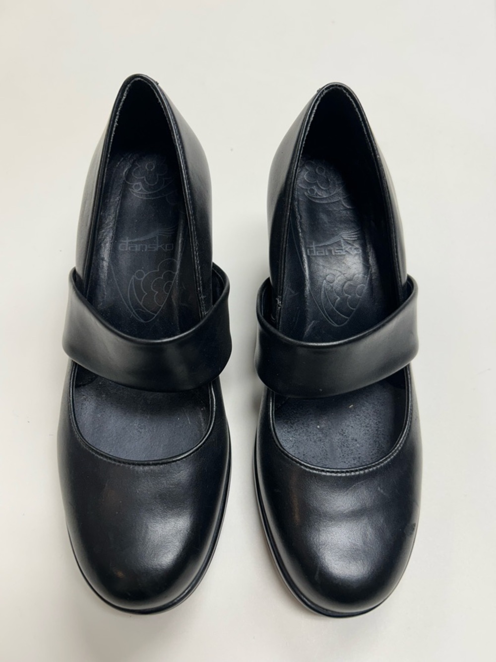 Dansko Black Mary Jane Heels with Strap - Picture 7 of 7